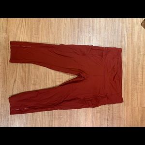 Lululemon fast and free cropped leggings